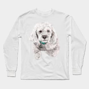 A very serious cockapoo dog Long Sleeve T-Shirt